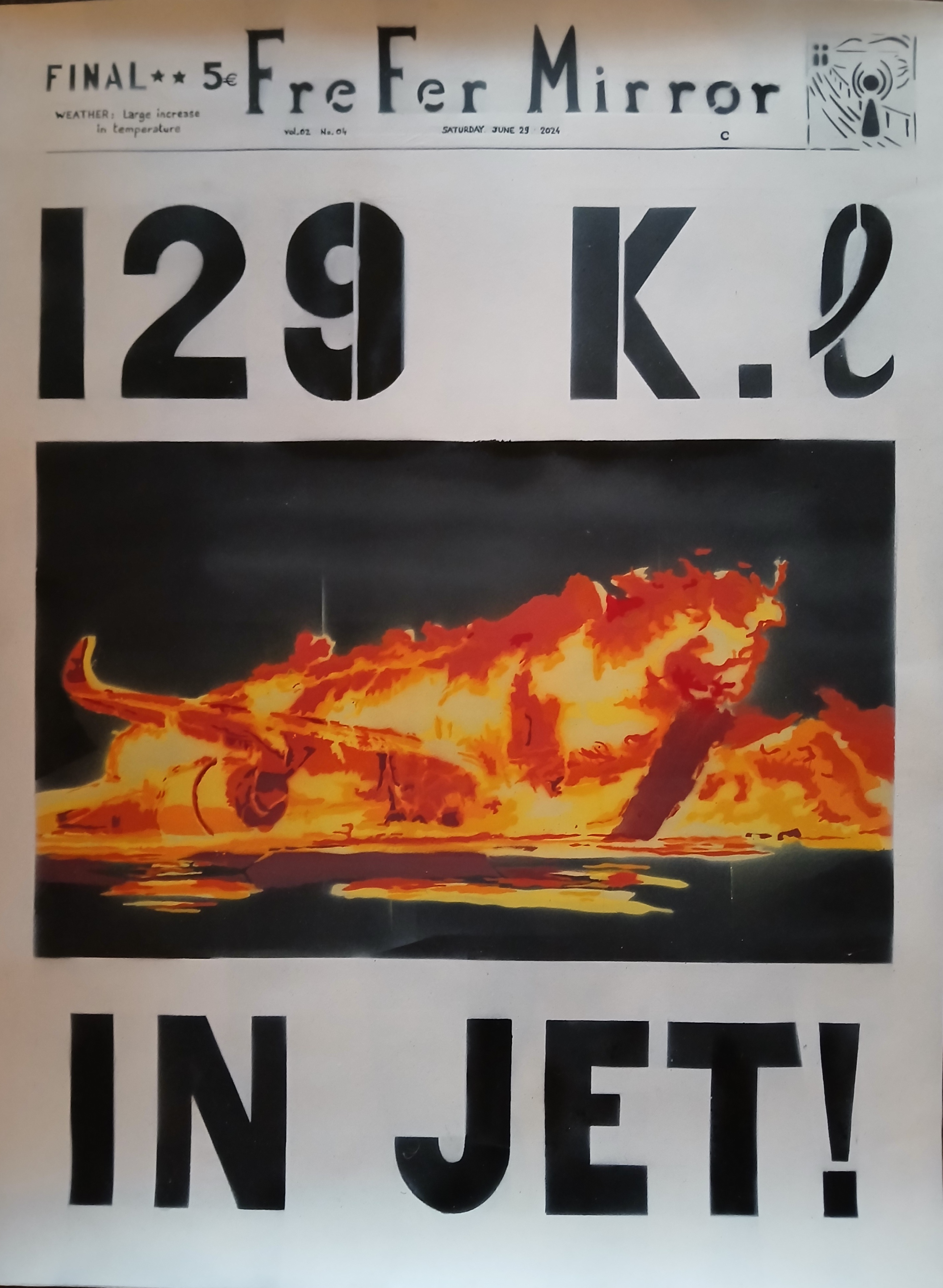 129 K.litres in jet!