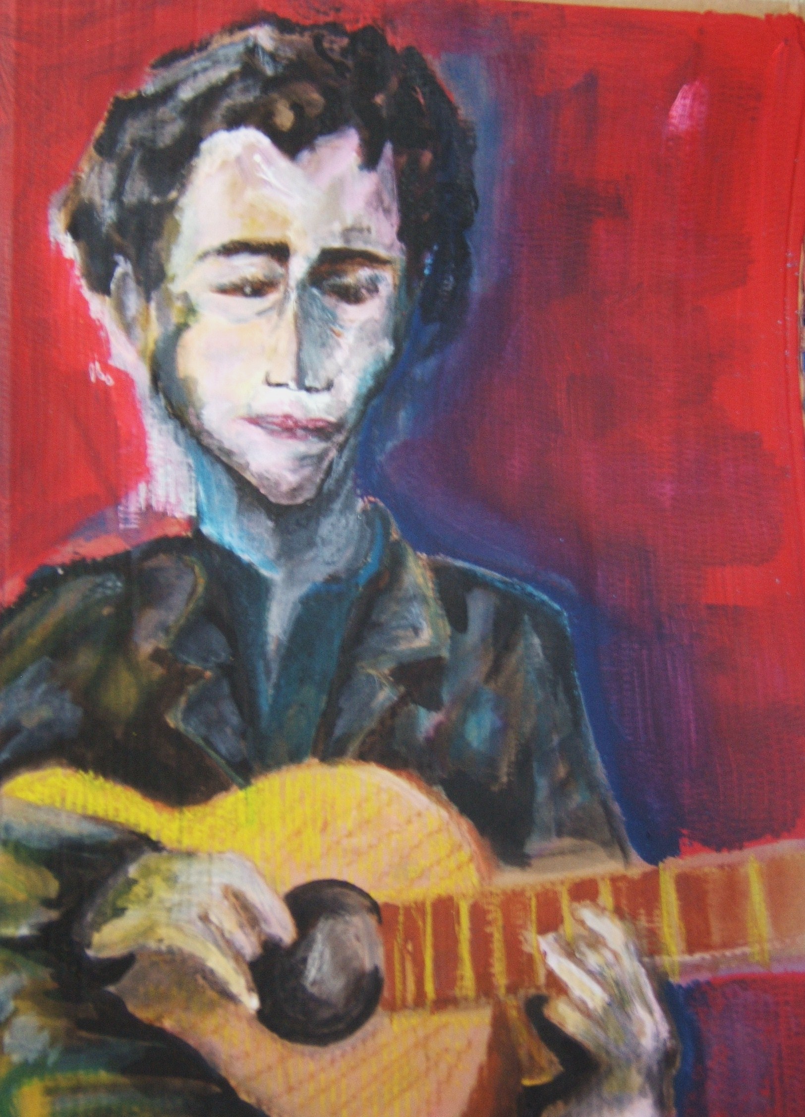 Yo à la guitare