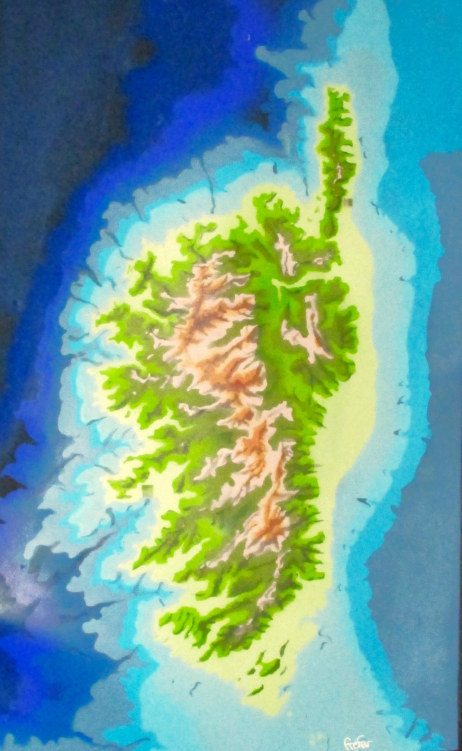 Corse en pochoirs